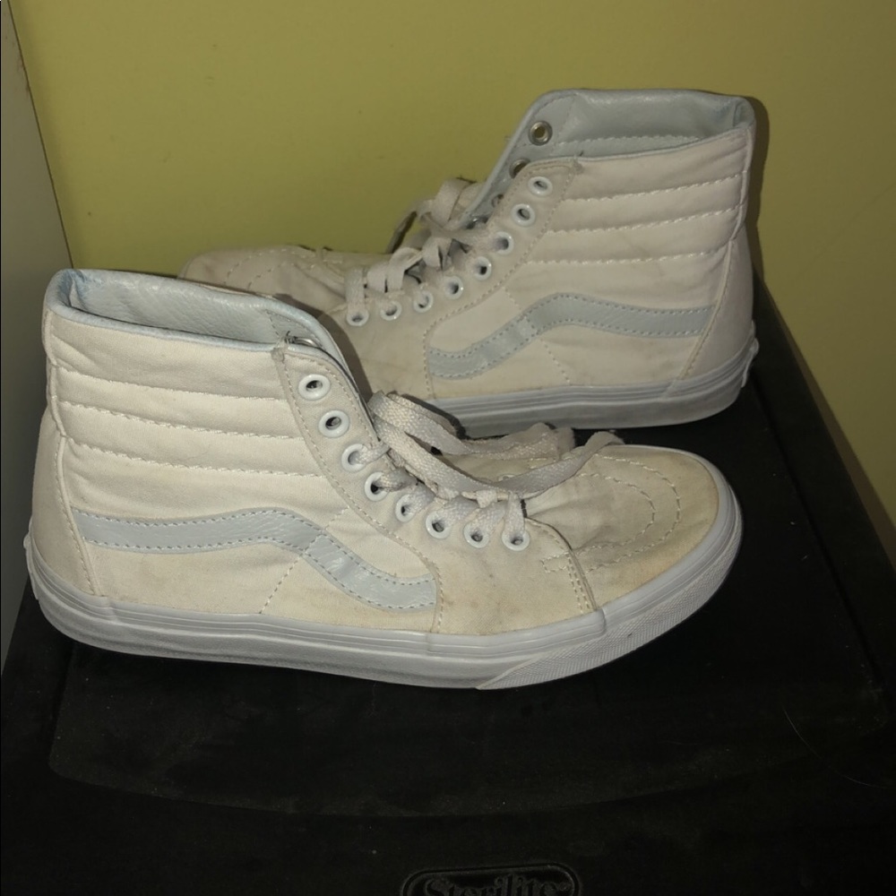 White High Top Vans size 7